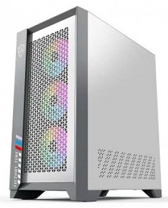 RGB PC Gaming Case EATX Gaming Cases ATX M-ATX White color Magnetic Type Tempered Glass Side Panel