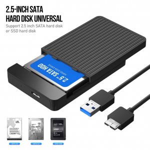 2.5 HDD SSD Case SATA to USB 3.1 3.0 Adapter Case 6gbps HD External Hard Drive Enclosure Box for Disk HDD Type USB C Enclosure