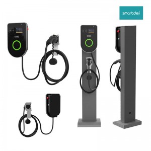 11kw AC Commercial EV Vehicle Charging Station Wall Mounted Charging Pile