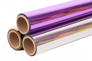 Different pattern PET & BOPP Holographic Metallized and Transparent Lamination Film for paper board