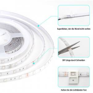 Factory Direct Sale High Quality Timing Function Smart Led Lights Strip