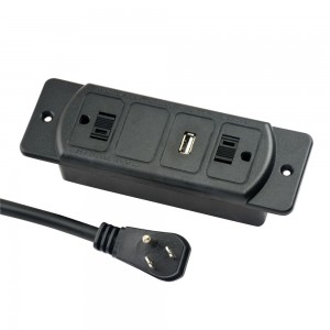 High Quality Furniture Socket US Standard Desktop USB Charging Power Strip