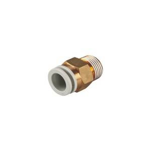 SNS KQ2C Series pneumatic one touch air hose tube connector male straight brass quick fitting