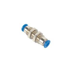 SNS KCM Series brass plated pneumatic straight  one-touch air stop fitting