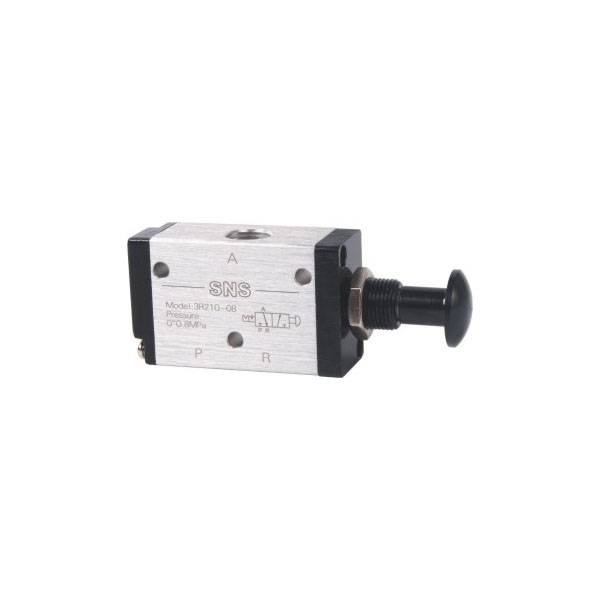 China Wholesale Digital Pressure Switch Factories - SNS 4R series 5/2 manual air control pneumatic hand pull valve with lever – SNS