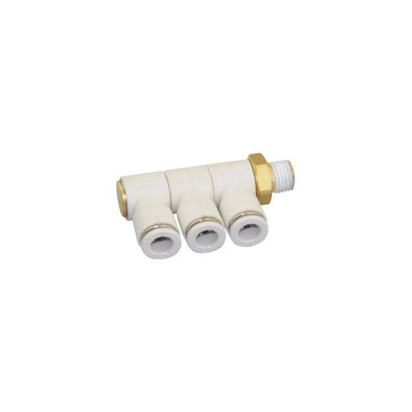 China Wholesale Mechanical Valve Factory - SNS KQ2VT Series pneumatic one touch air hose tube connector male straight brass quick fitting – SNS