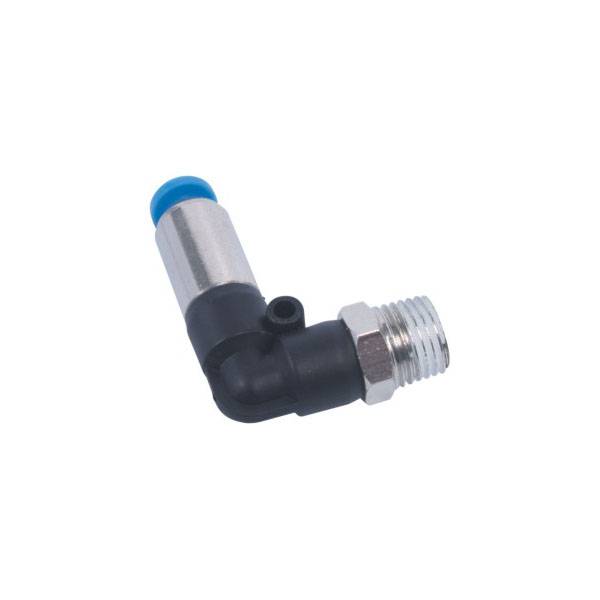 China Wholesale Angle Valve Factory - SNS KCL Series Male Elbow L type Plastic hose connector Push To Connect Pneumatic Air Fitting – SNS