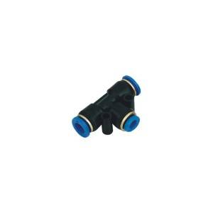 SNS SPEN Series pneumatic one touch different diameter 3 way reducing tee type plastic quick fitting air tube connector reducer