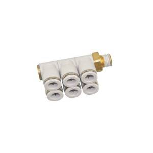 SNS KQ2ZT Series pneumatic one touch air hose tube connector male straight brass quick fitting