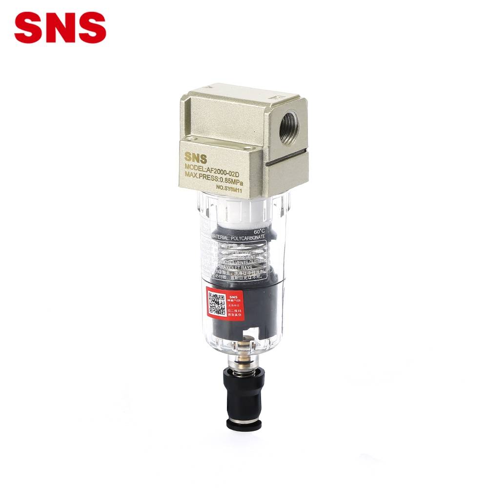 China Wholesale Air Solenoid Valve Pricelist - SNS AF Series high quality air source treatment unit pneumatic air filter AF2000 for air compressor – SNS