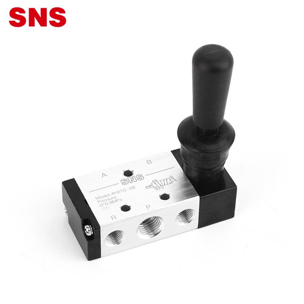 China Wholesale Solenoid Valve 12v Factories - SNS 4H series 5/2 manual air control pneumatic hand pull valve with lever – SNS