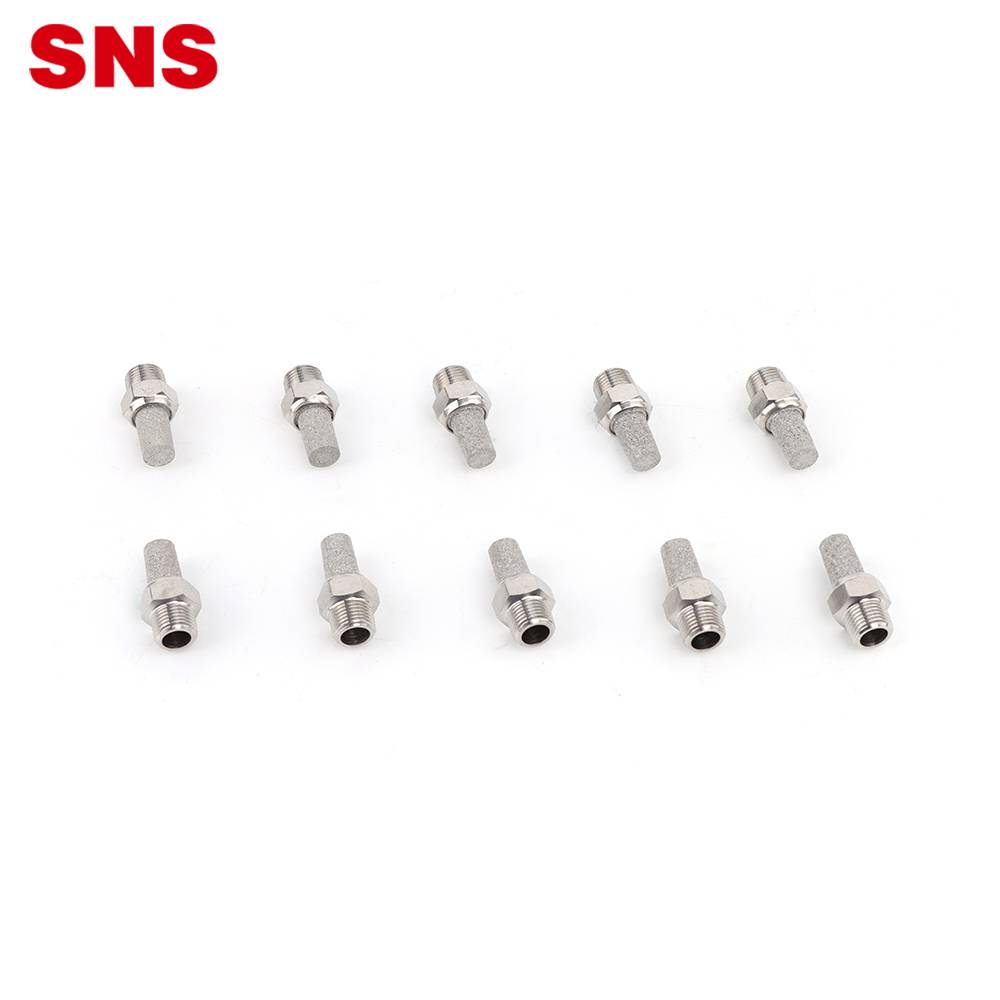 China Wholesale Union Straight Fitting Factory - SNS BKC-T Stainless Steel Pneumatic Air Cylinder Valves Sintered Noise Elimination porous sintered metal filter element Silencer – SNS