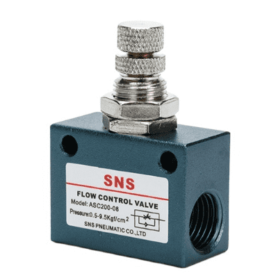 SNS ASC Series manual pneumatic one way flow speed throttle valve air control valve