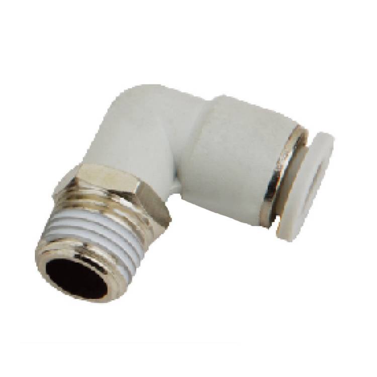 SNS BPL series pneumatic male threaded elbow 90 degree hose connector plastic pipe fittings