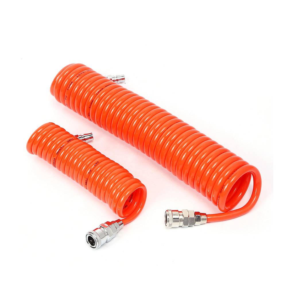 SNS wholesale ACLW series Spiral Air Hose flexible pu tube with connector