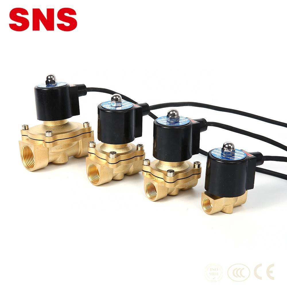 China SNS 2W series control element direct-acting type brass solenoid water  valve Manufacturer and Supplier