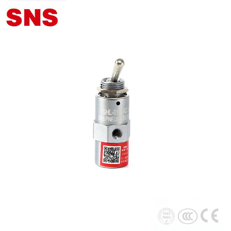 SNS SHL Series  manual- return type 2 port 3 way normal closed pneumatic knob switch
