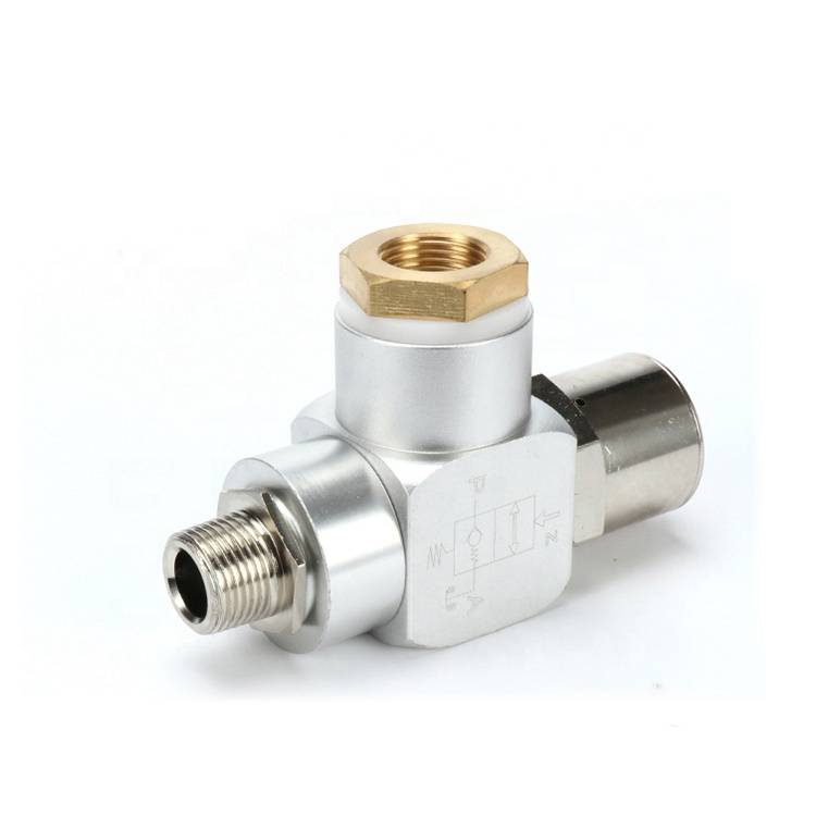 SNS air induction check valve pneumatic air control one way speed valve