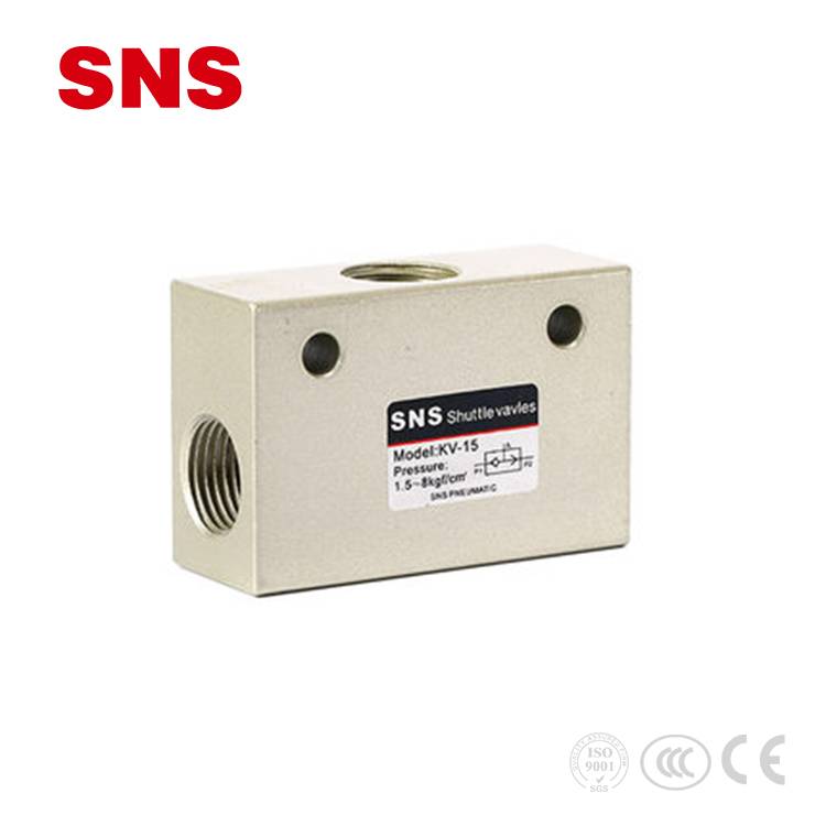 China Wholesale Double Coil Solenoid Valve Factories - SNS KV series hand brake hydraulic push pneumatic shuttle valve – SNS