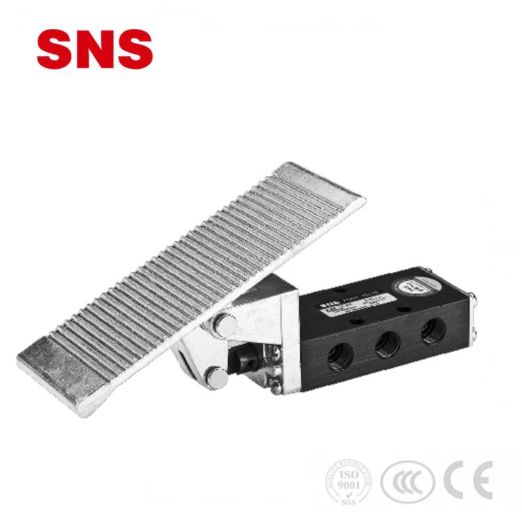 China Wholesale Male Straight Connector Pricelist - SNS ST Series Aluminum Alloy Pneumatic Sensitive Air Brake Foot Control Valve – SNS