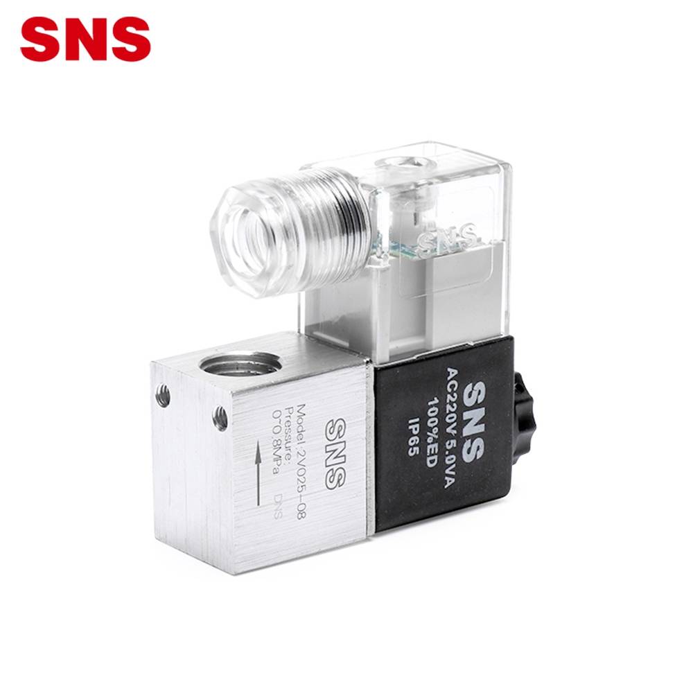 China Wholesale Plastic Pipe Quick Connector Pricelist - SNS pneumatic 2V series 2/2 way normally closed direct-acting 2V025-08 air solenoid valve – SNS