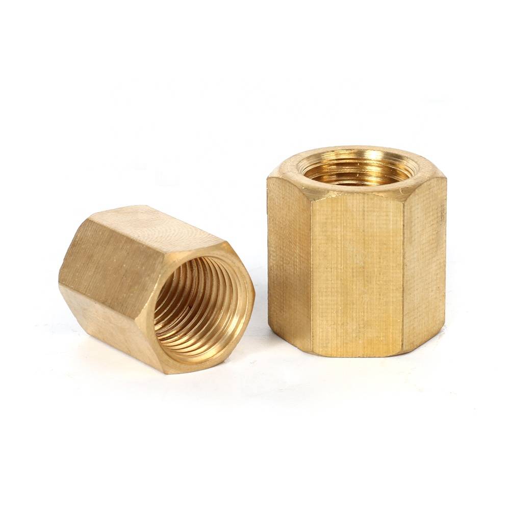 SNS pneumatic BL Series female thread straight connector adapter brass pipe fitting long Hex coupling nut