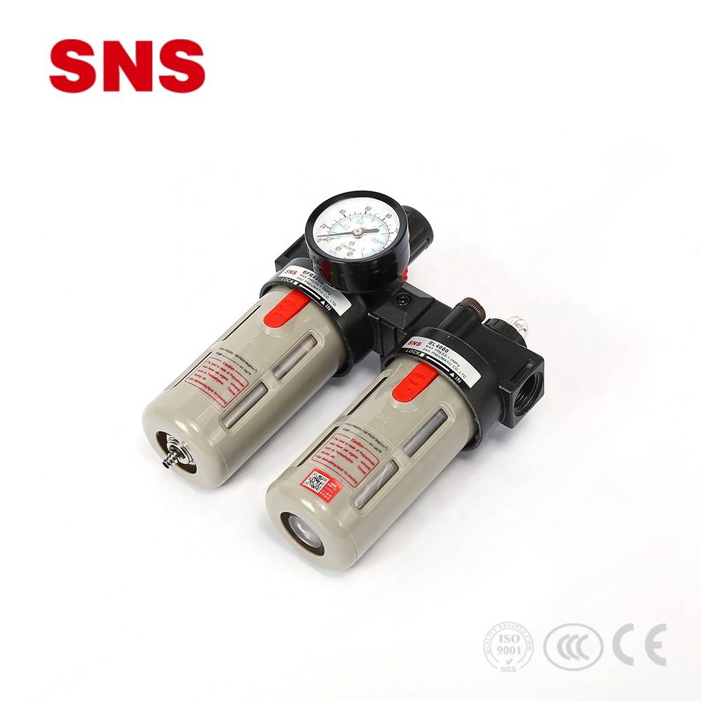 China Wholesale Digital Air Gauge Factory - SNS pneumatic AFC/BFC Series F.R.L combination air Source treatment unit filter regulator lubricator – SNS