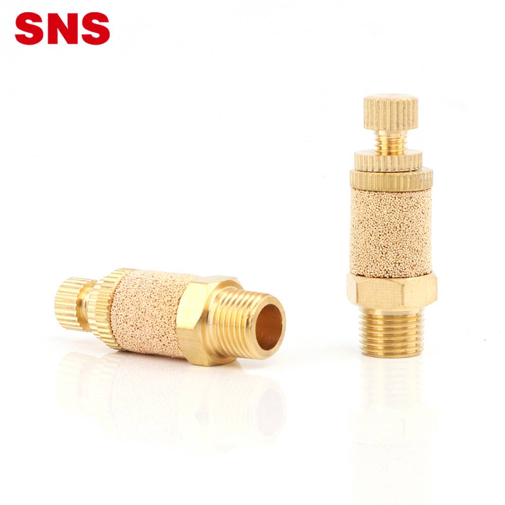 China Wholesale One Way Valve Factories - SNS PSB Series factory air brass silencer pneumatic muffler fitting silencers – SNS