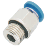 SNS SPC-G Series pneumatic one touch air hose tube connector male straight brass quick miniature fitting