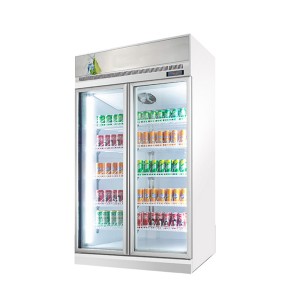 Commercial 4 glass doors beverage display fridge With digital temperature controller
