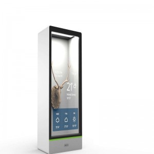 Transparent LCD display cabinet