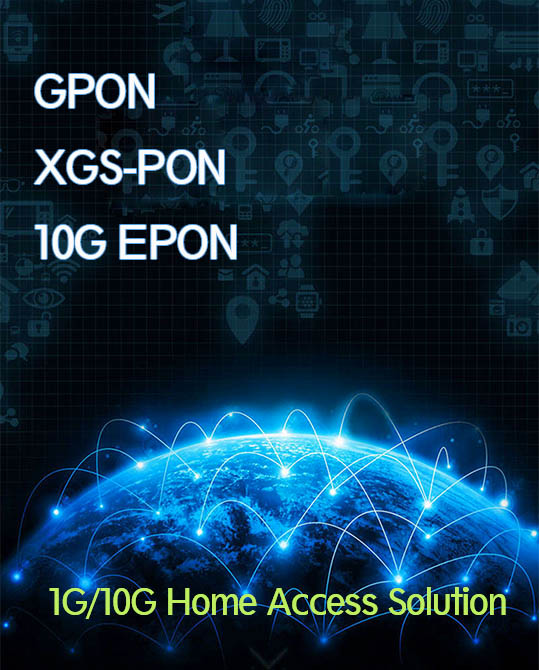 PON is Currently the Main Solution for 1G/10G Home Access Solution