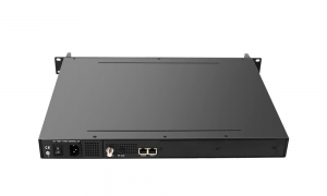 SFT3308T 8 ඩිජිටල් නාලිකා 2 කින් 2 GE IP සිට DVB-T RF මොඩියුලේටරය