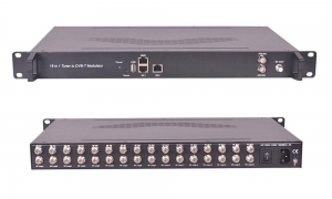 SFT3394T DVB-S/S2(DVB-T/T2 Optional) FTA Tuner 16 in 1 Mux DVB-T Modulator