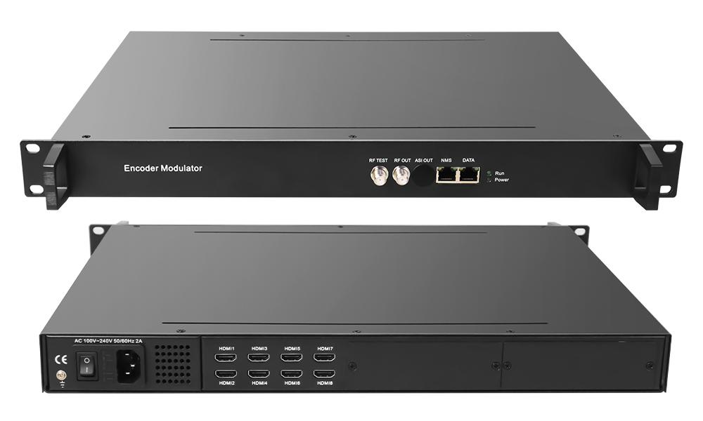 Encoder modulador 8 IN 1 DVB-T 24 HDMI MPEG-4 AVC/H.264 - Latic