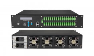 SMA စီးရီး စွမ်းအားမြင့် Multi-port EYDFA Fiber Optical Amplifier 32 Ports