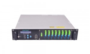 XGS-PON EDFA 16 porturi 22dBm CATV 10G 1270/1577nm WDM EDFA Amplificator optic