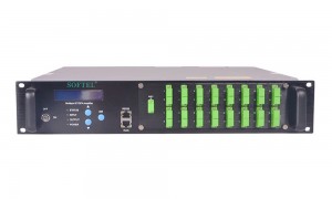 1550nm WDM EDFA 16 Ports Fiber Amplifier alang sa XPON Network