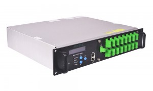 1550nm WDM EDFA 16 Ọdụdọ Fiber Amplifier maka XPON Network