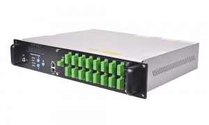 1550nm WDM EDFA 16 Ports Fiber Amplifier ለ XPON አውታረ መረብ