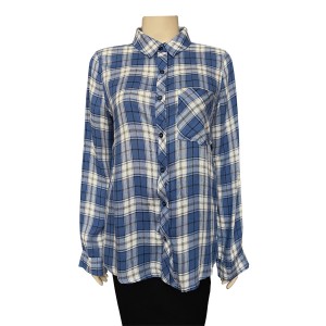 Plaid  button down flannel lightweight shirt