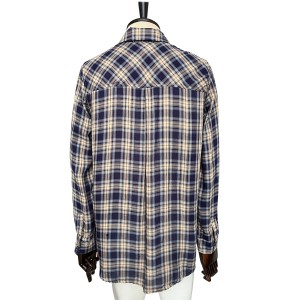 Plaid  button down flannel lightweight shirt