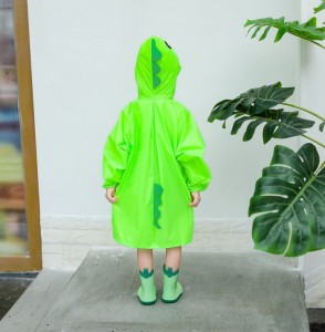 Children double shield backpack Rain Coat