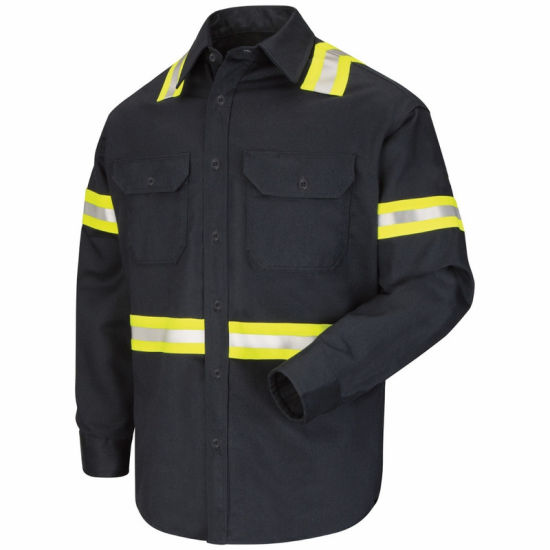 Safety Workwear Working Shirts for Men with Reflective Tape
