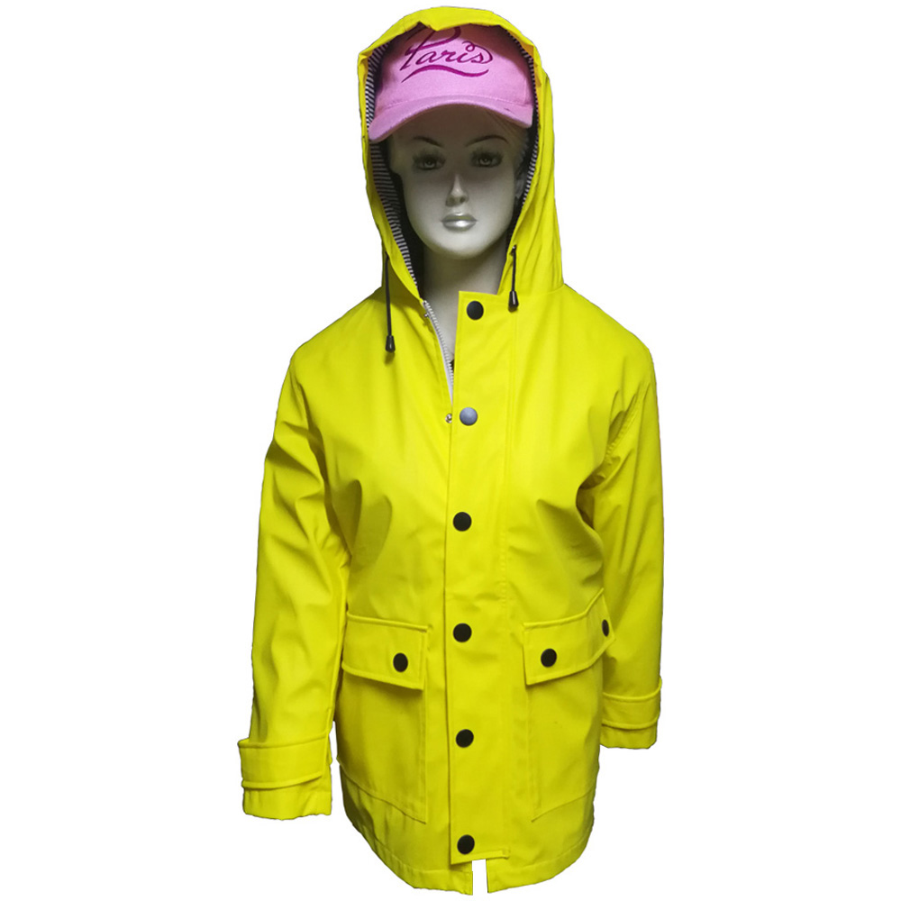 Women PU Leather Rain Jacket Featured Image