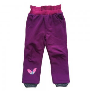 Polyester Child Clothing Breathable Softshell Pant