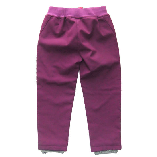 Children Softshell Pants Outdoor Wear Winter Trousers