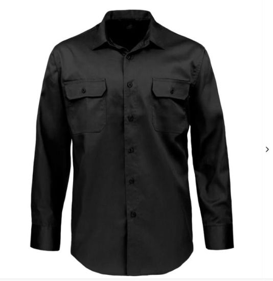 Work Shirt Men Uniform Shirts Customized Logo Men′s Industrial Work Shirt