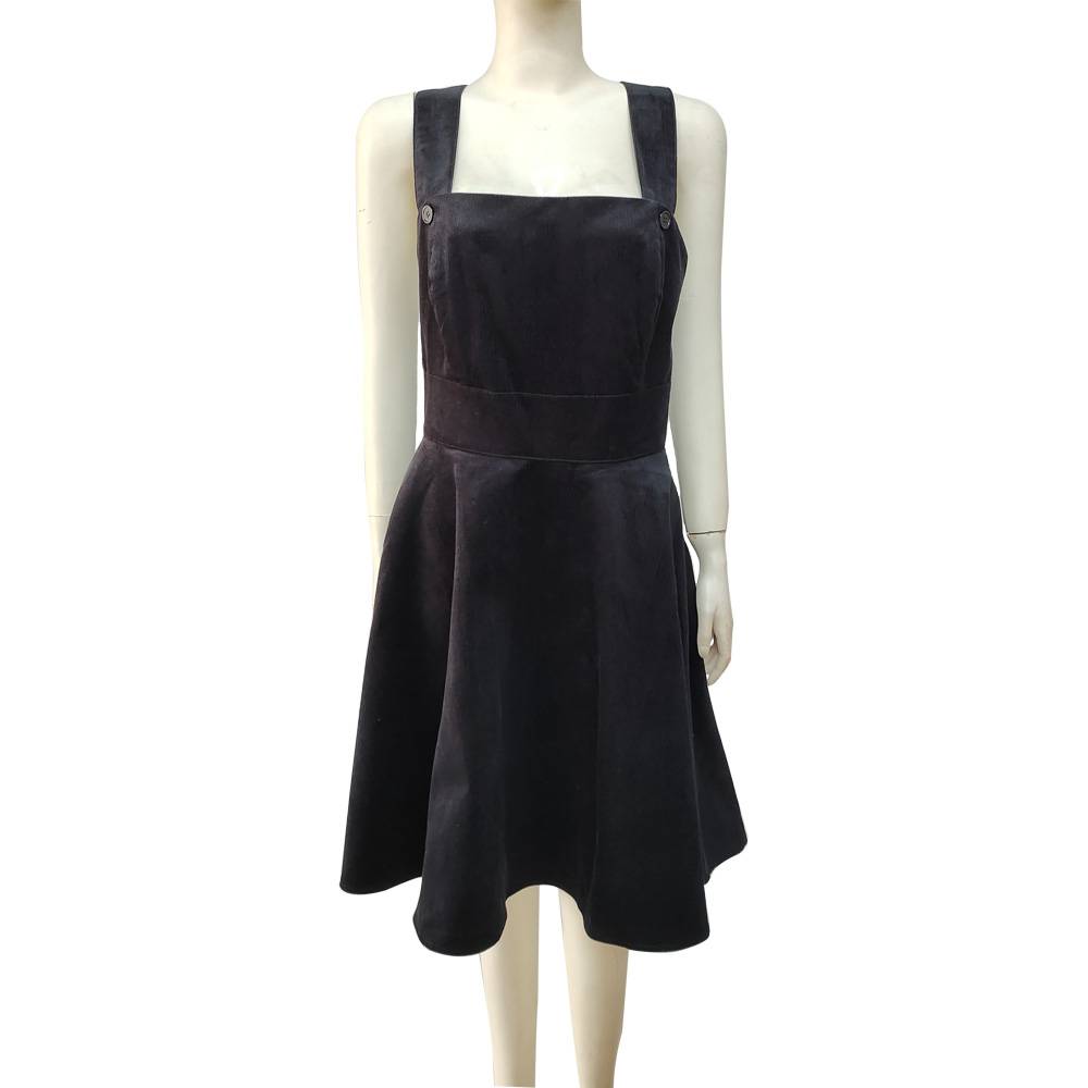 corduroy dress fd-2123 Suspender skirt 