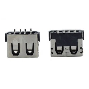 USB 10.0 connector flat edge 4 pin SMD with shrapnel USB TYPE A Femal Terminal